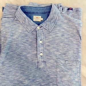 FAHERTY Organic Cotton Front Pocket Polo LG